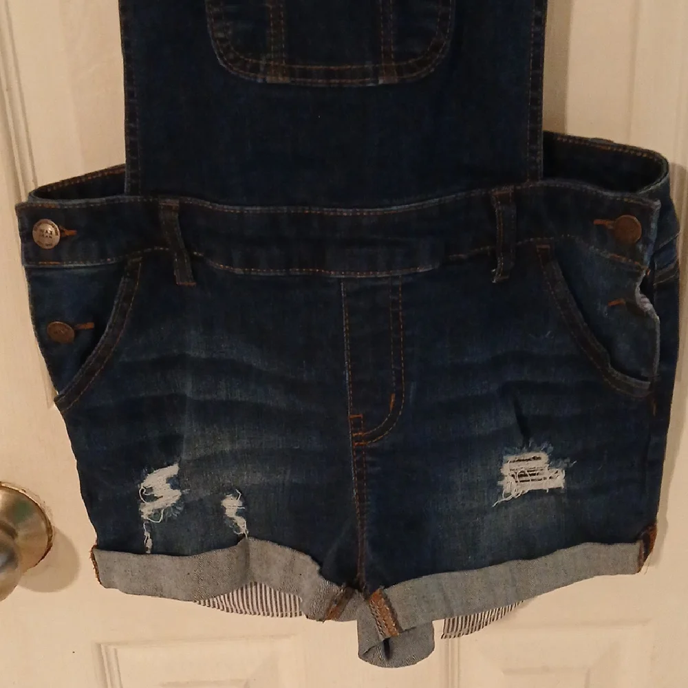 Wax Dark Blue Denim Overalls